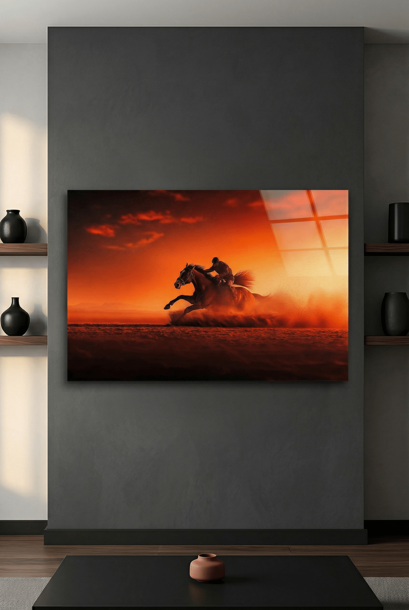 Unaufhaltsame Kraft – Explosives Pferdebild mit Quarab - Power | Dein Wandbild - Dein Wandbild