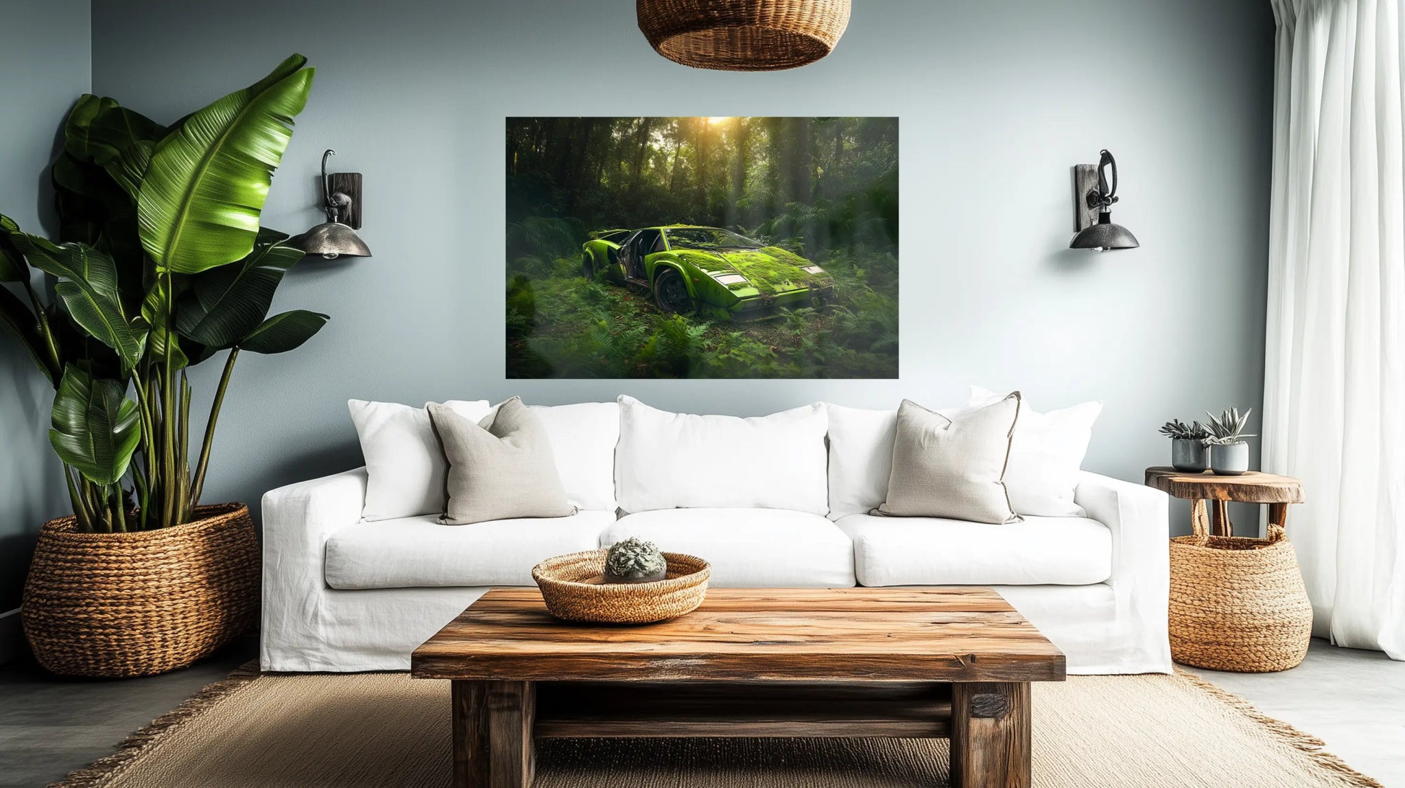Vergänglicher Luxus – Kunstdruck mit Naturgewalt & Verfall | Dein Wandbild - Dein Wandbild