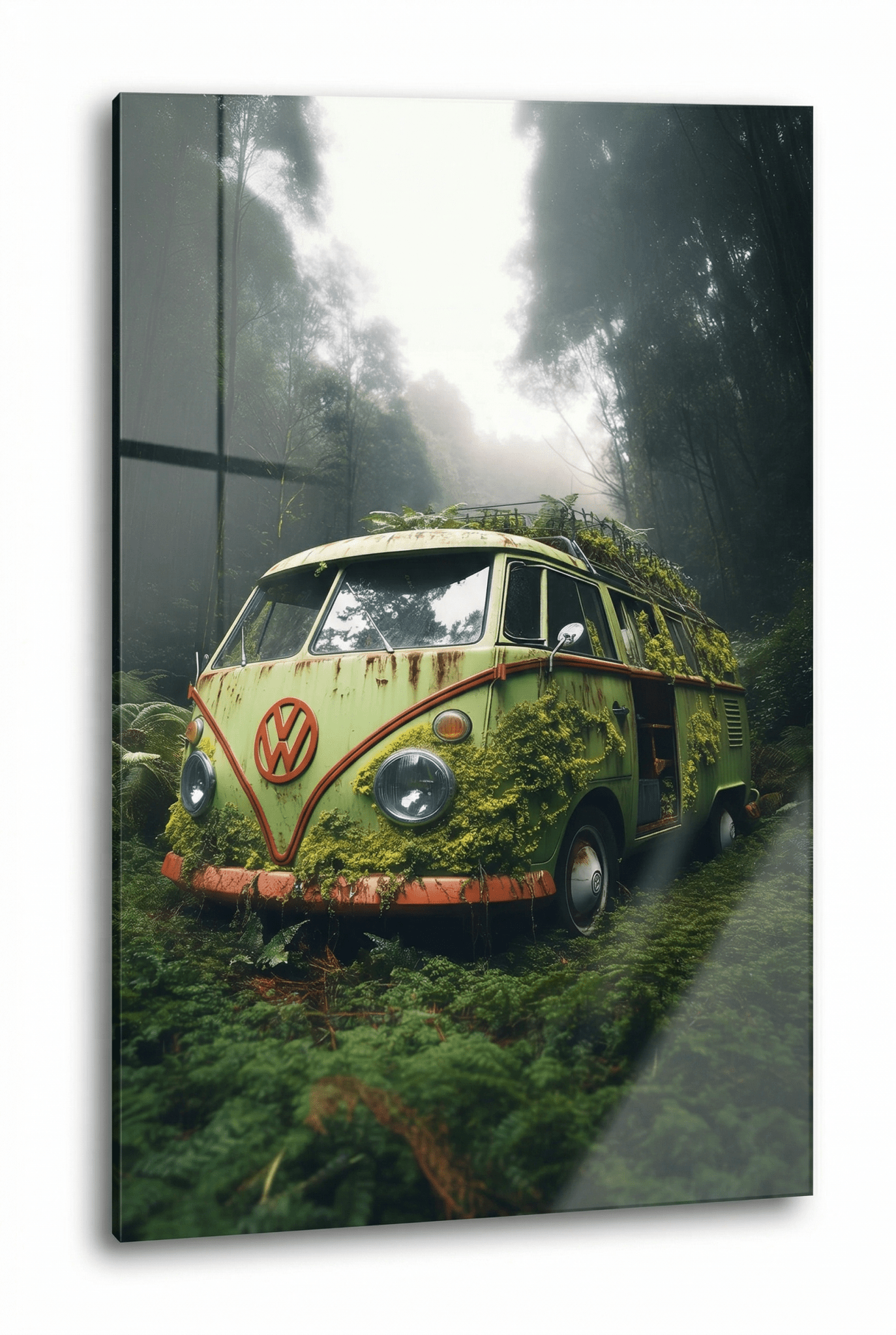 Verloren im Grün – Der verwunschene VW Bulli T1 | Dein Wandbild - Dein Wandbild