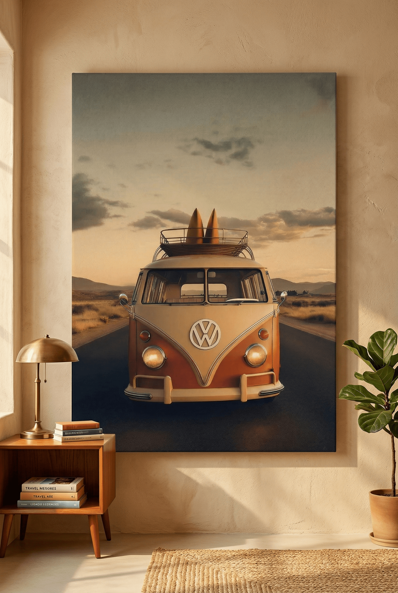 VW Bulli T1 – Die Freiheit der offenen Straße | Dein Wandbild - Dein Wandbild