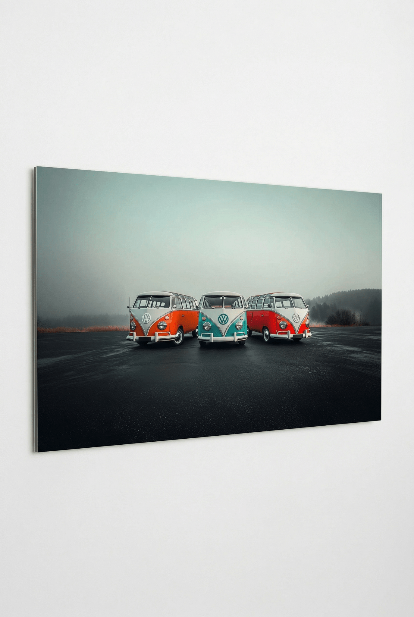 VW Bulli T1 – Dreifache Nostalgie auf der Straße | Dein Wandbild - Dein Wandbild