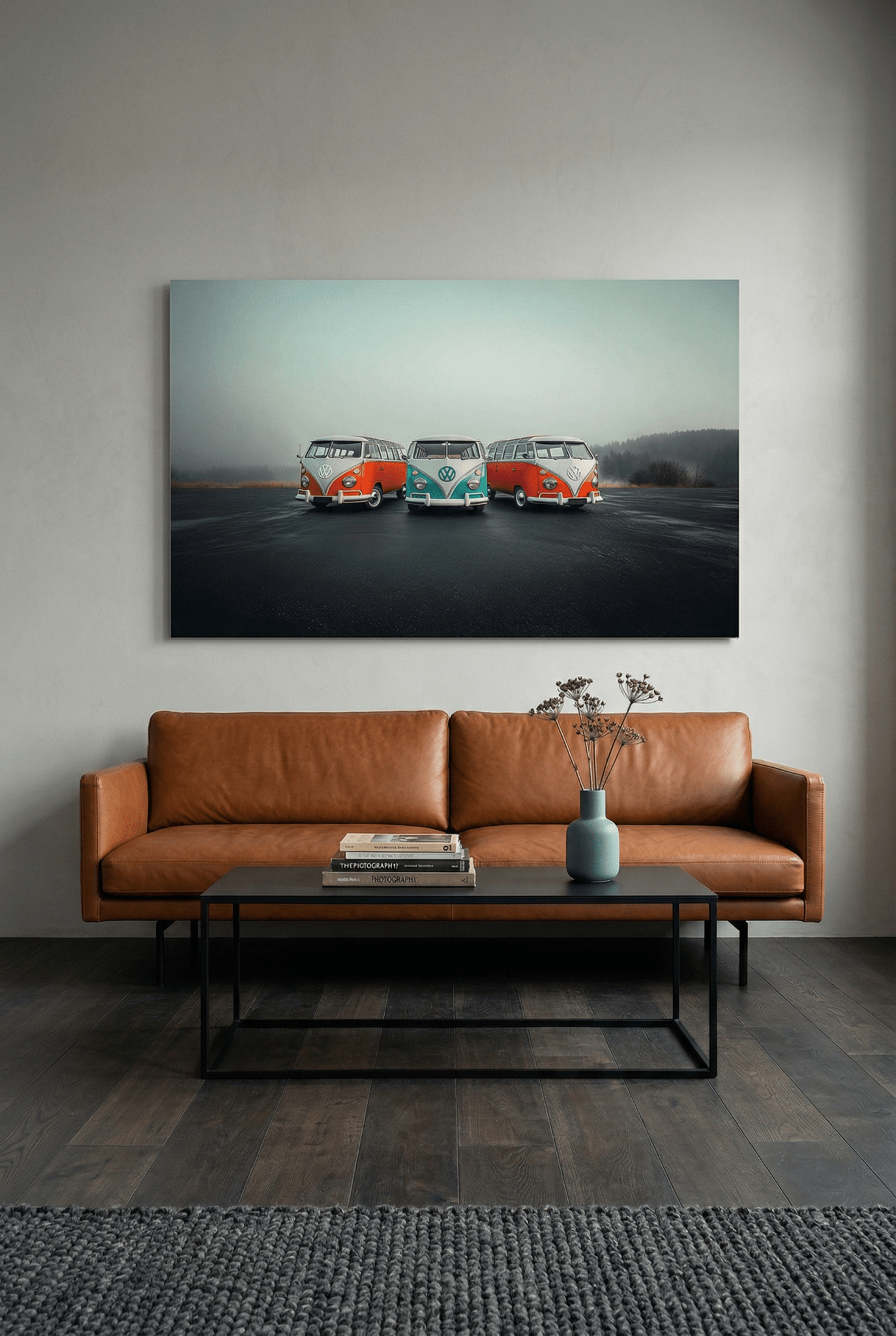 VW Bulli T1 – Dreifache Nostalgie auf der Straße | Dein Wandbild - Dein Wandbild