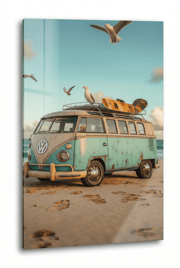 VW Bulli T1 – Nostalgie trifft auf Strandabenteuer | Dein Wandbild - Dein Wandbild