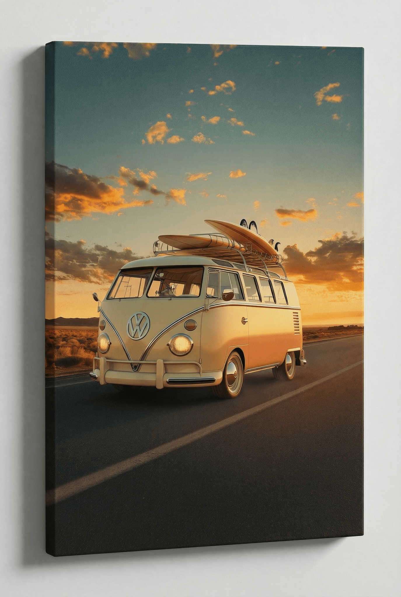 VW Bulli T1 – Roadtrip in den Sonnenuntergang | Dein Wandbild - Dein Wandbild