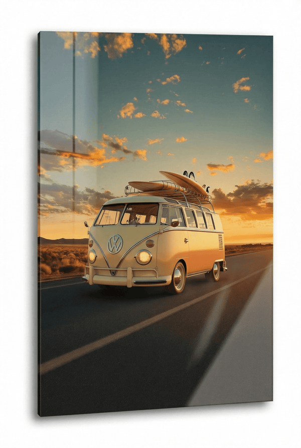 VW Bulli T1 – Roadtrip in den Sonnenuntergang | Dein Wandbild - Dein Wandbild