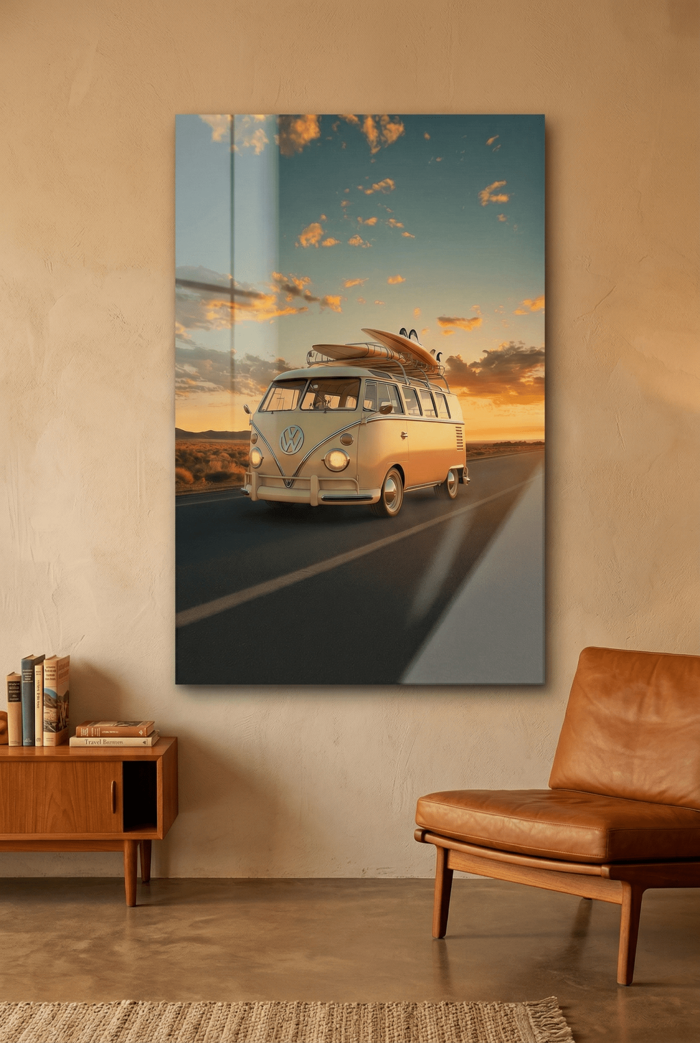 VW Bulli T1 – Roadtrip in den Sonnenuntergang | Dein Wandbild - Dein Wandbild