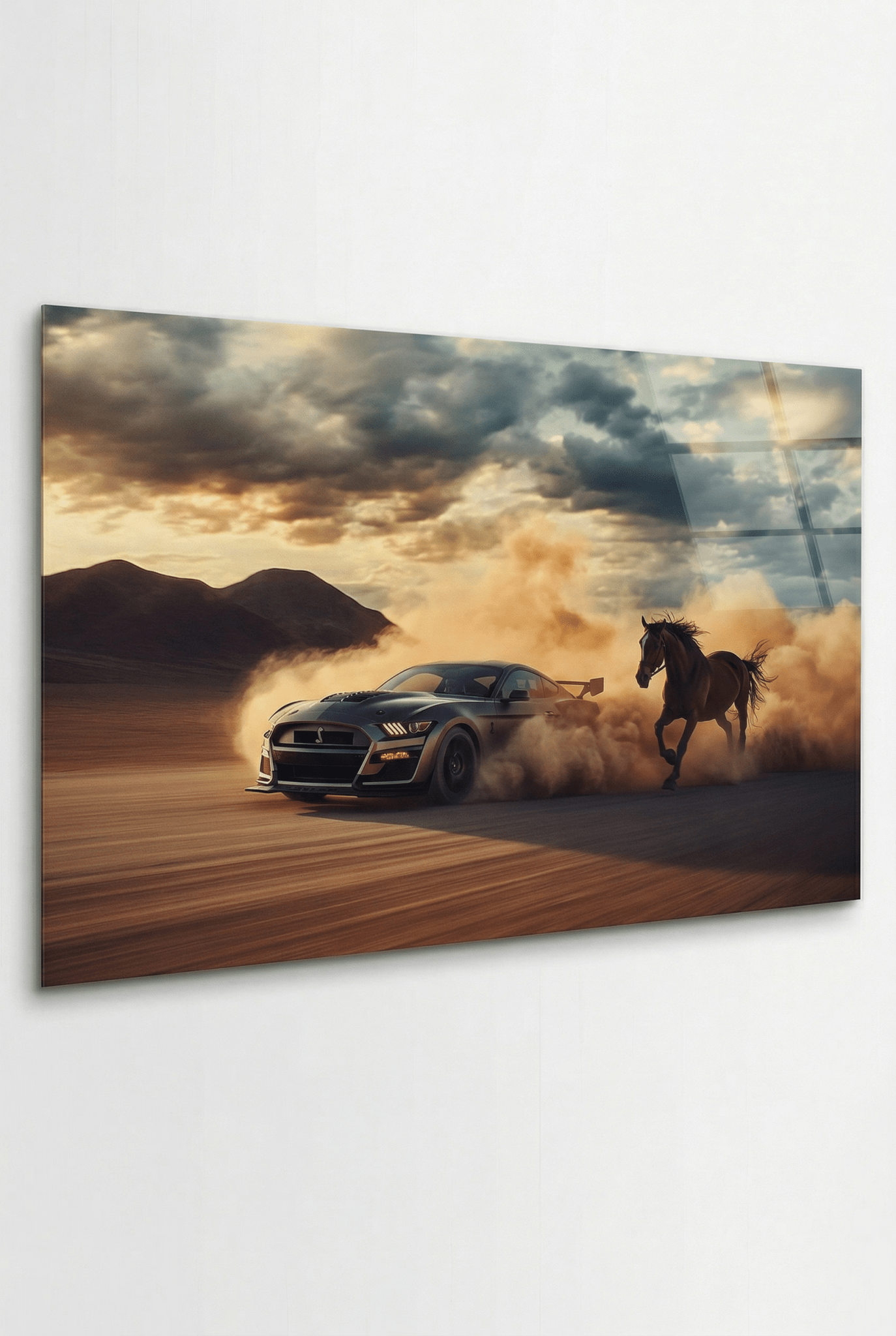 Wild Speed – Episches Autobild mit Mustang - Power | Dein Wandbild - Dein Wandbild