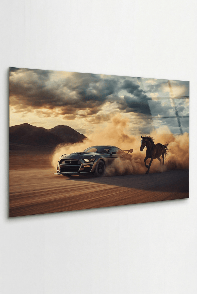 Wild Speed – Episches Autobild mit Mustang - Power | Dein Wandbild - Dein Wandbild