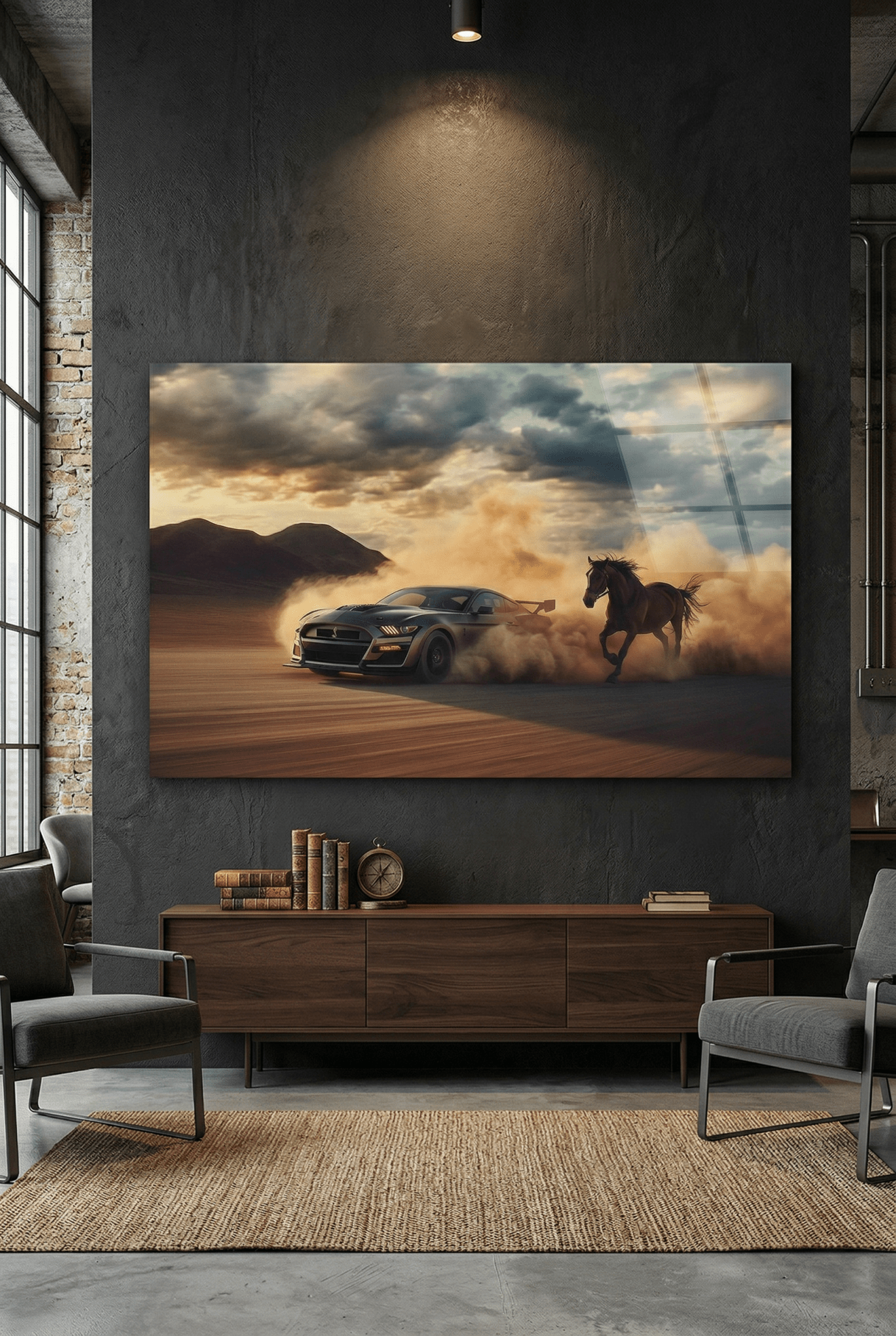 Wild Speed – Episches Autobild mit Mustang - Power | Dein Wandbild - Dein Wandbild